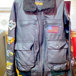 Bradford exchange leather biker jacket